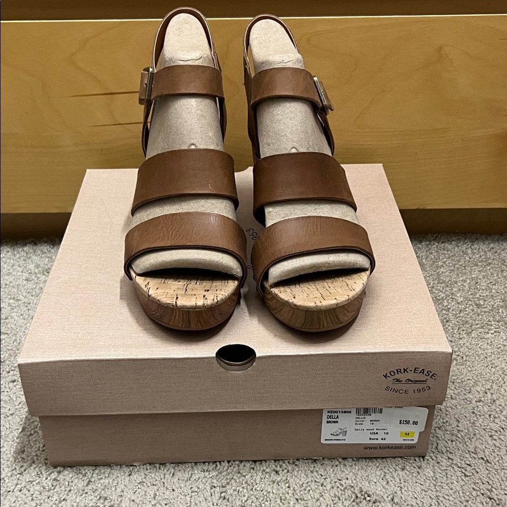 Kork-Ease Tan Wedge Sandals